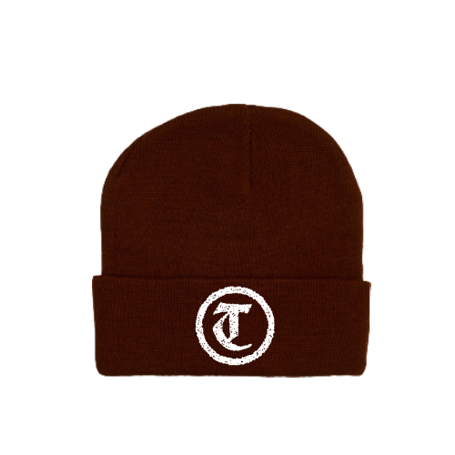 Burgundy Emblem Beanie
